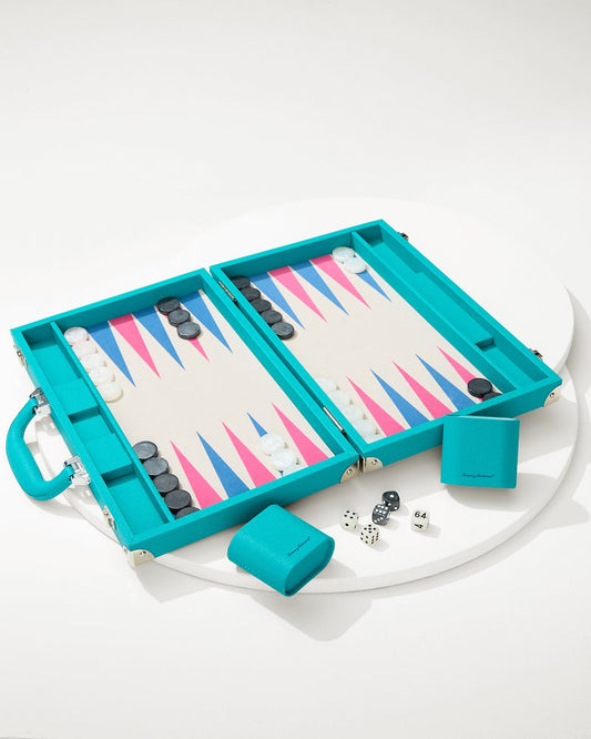 Tommy Bahama | Backgammon Game Set / Teal