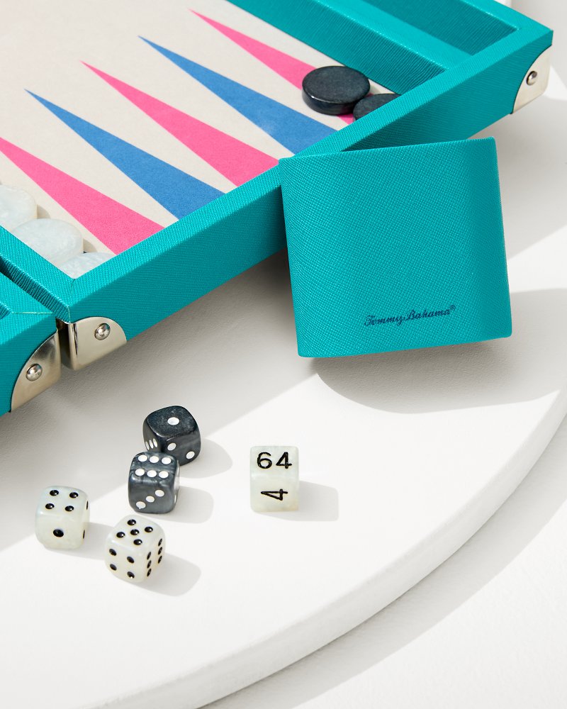 Tommy Bahama | Backgammon Game Set / Teal