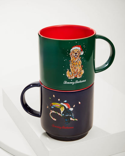 Tommy Bahama | Huladay Retriever Stackable Mug / Green