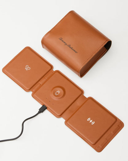 Tommy Bahama | 3-In-1 Wireless Charging Pad / Brown