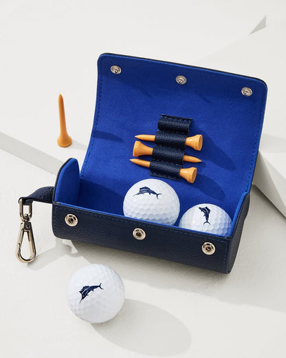 Tommy Bahama | Travel Golf Ball & Tee Set / Navy