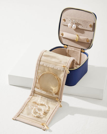 Tommy Bahama | Leah Navy Travel Jewelry Case With Pouch / Navy