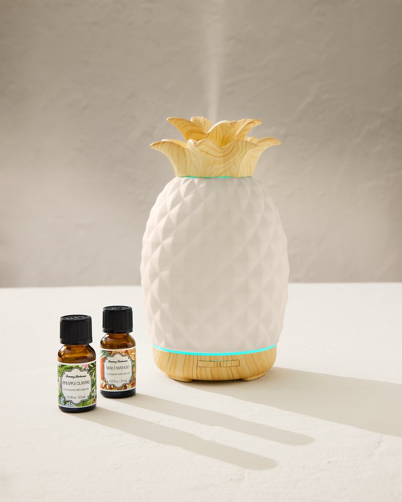 Tommy Bahama | Maui Mango Ceramic Pineapple Diffuser Oil Refill Set / Maui Mango