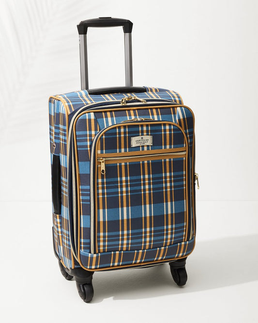 Tommy Bahama | Kalalanta 20-Inch Rolling Suitcase / Navy Plaid