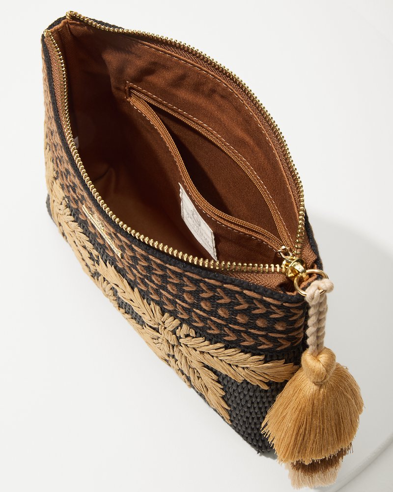 Tommy Bahama | Raffia Palms Maci Wristlet / Black Multi