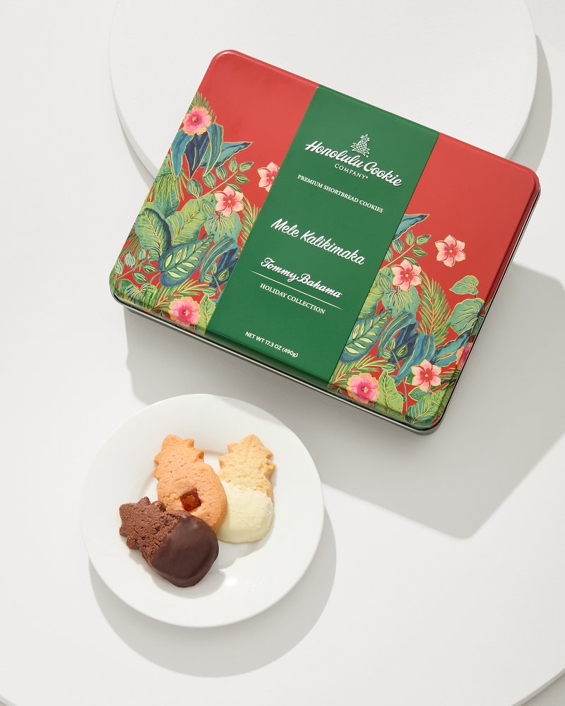 Tommy Bahama | Tommy Bahama x Honolulu Cookie Company® Mele Kalikimaka Gift Tin / Red