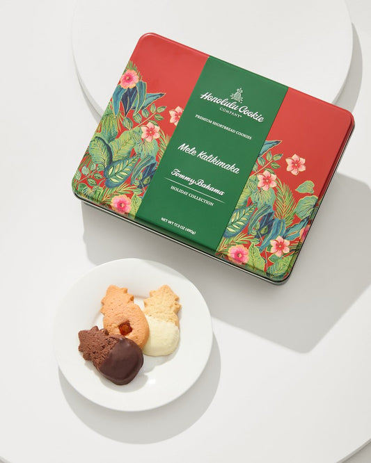 Tommy Bahama | Tommy Bahama x Honolulu Cookie Company® Mele Kalikimaka Gift Tin / Red