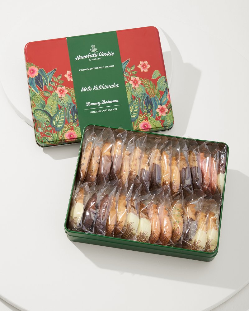 Tommy Bahama | Tommy Bahama x Honolulu Cookie Company® Mele Kalikimaka Gift Tin / Red