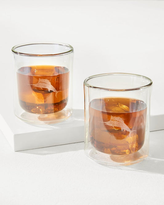 Tommy Bahama | Marlin 12-oz. Corkcicle® Rocks Glass - Set of 2 / Clear