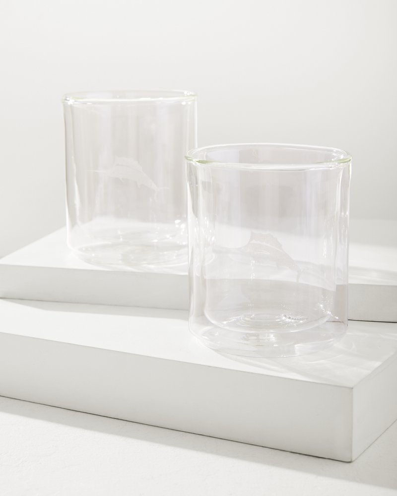 Tommy Bahama | Marlin 12-oz. Corkcicle® Rocks Glass - Set of 2 / Clear