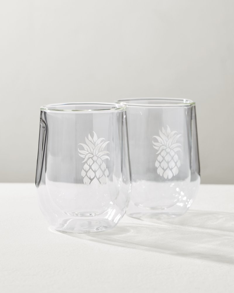 Tommy Bahama | Corkcicle® Stemless Wine Glass - Set of 2 / Clear