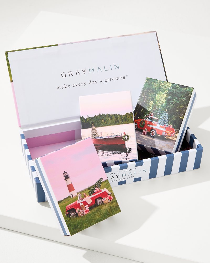 Tommy Bahama | Gray Malin's The Holiday 3-in-1 Puzzle Set / Multicolor