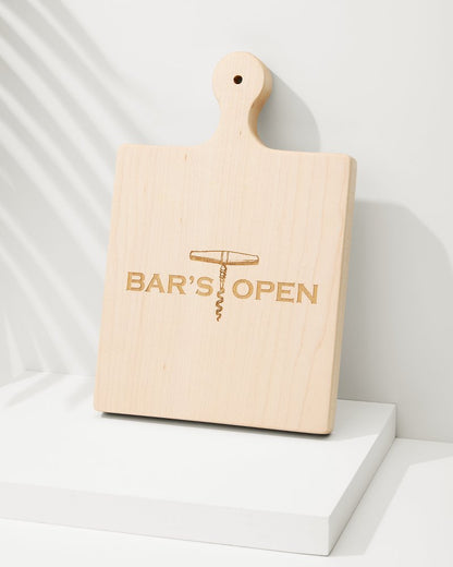 Tommy Bahama | Bar's Open Artisan Maple Wood Board / Natural