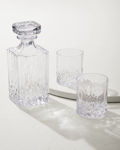 Tommy Bahama | Viski® Admiral Decanter 3-Piece Set / Clear