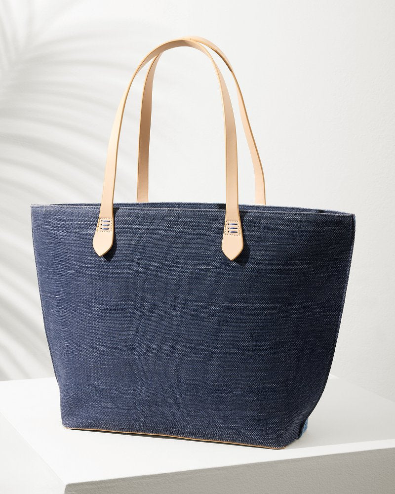 Tommy Bahama | Embroidered Fiesta Crab Tote / Blue