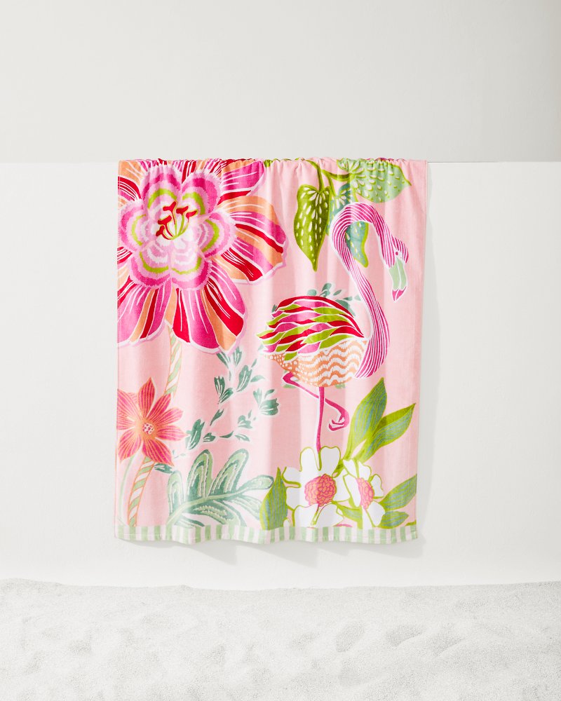 Tommy Bahama | Flamingo Pineapple Beach Towel / Pink