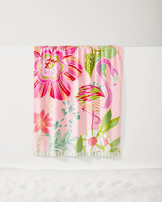 Tommy Bahama | Flamingo Pineapple Beach Towel / Pink