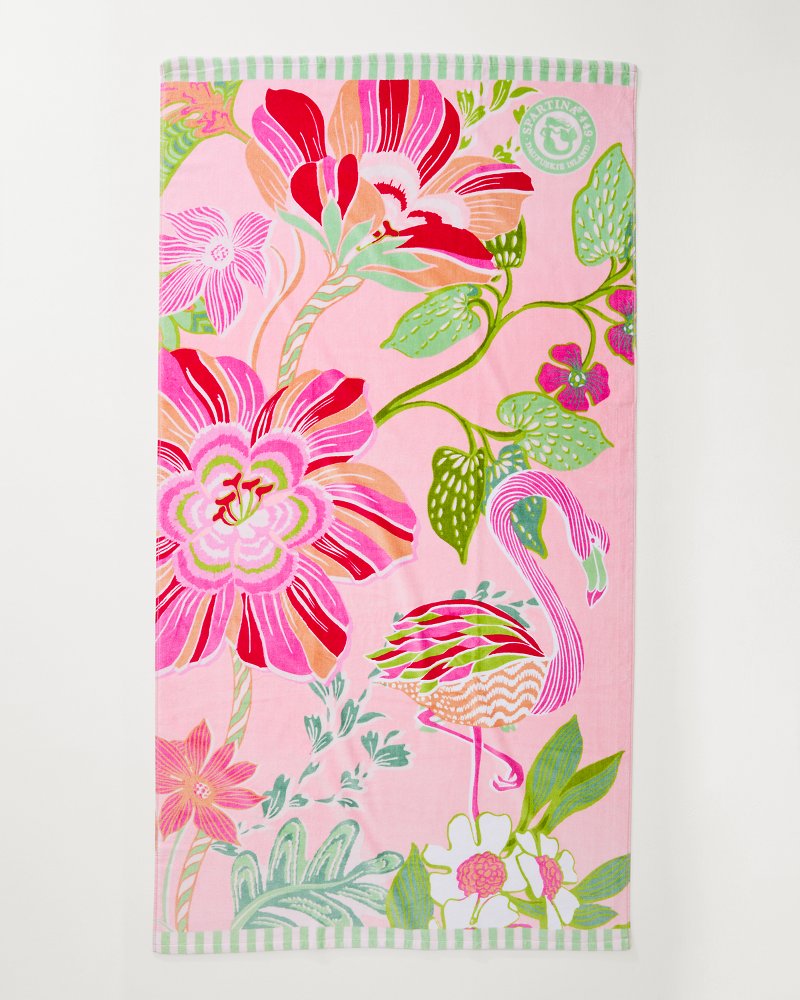 Tommy Bahama | Flamingo Pineapple Beach Towel / Pink