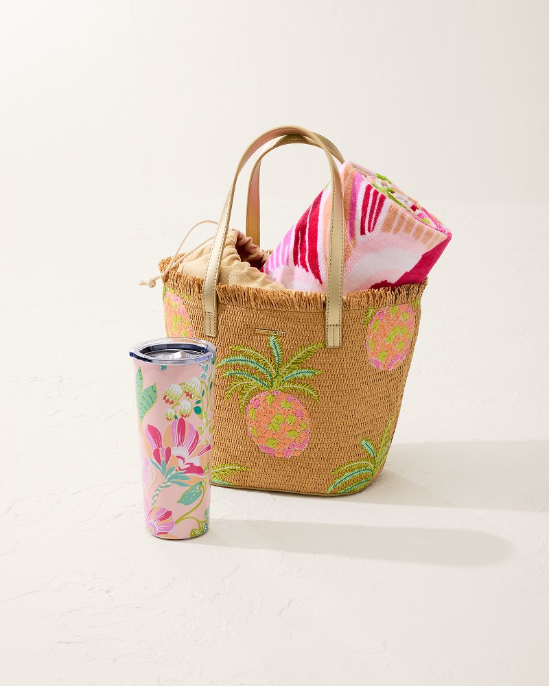 Tommy Bahama | Flamingo Pineapple Beach Towel / Pink
