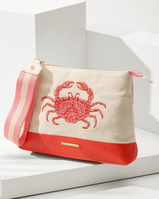 Tommy Bahama | Embroidered Red Crab Carina Wristlet / Red Crab