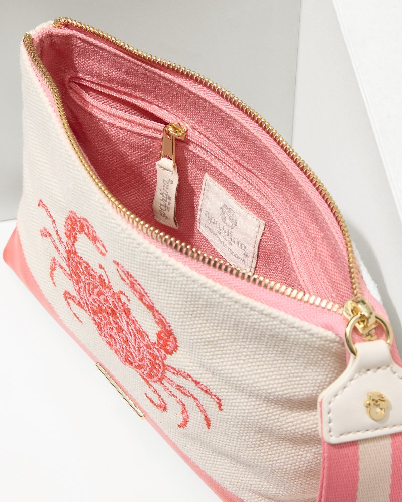 Tommy Bahama | Embroidered Red Crab Carina Wristlet / Red Crab