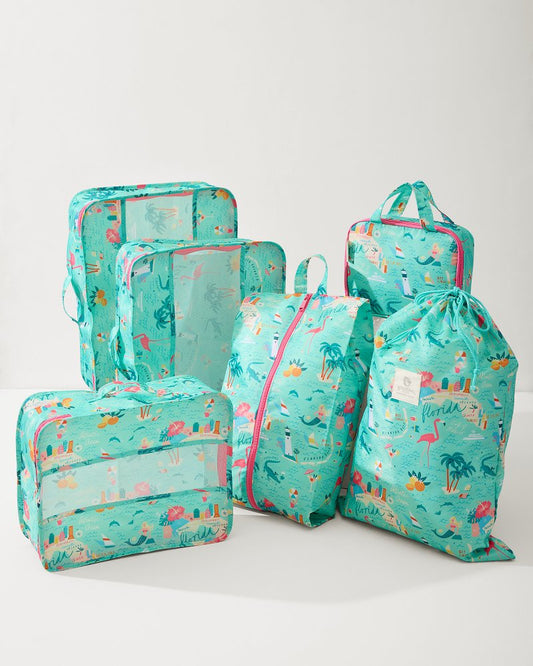 Tommy Bahama | Greetings from Florida Packing Cube 6-Piece Set / Florida