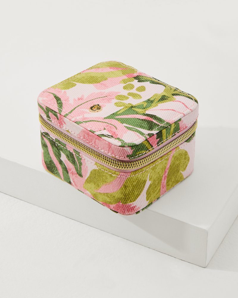Tommy Bahama | Palm Paradise Stow & Go Jewelry Travel Case / Spartinapalm Paradise