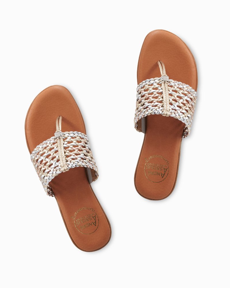 Tommy Bahama | André Assous Nice Featherweights™ Metallic Sandals / Metallic