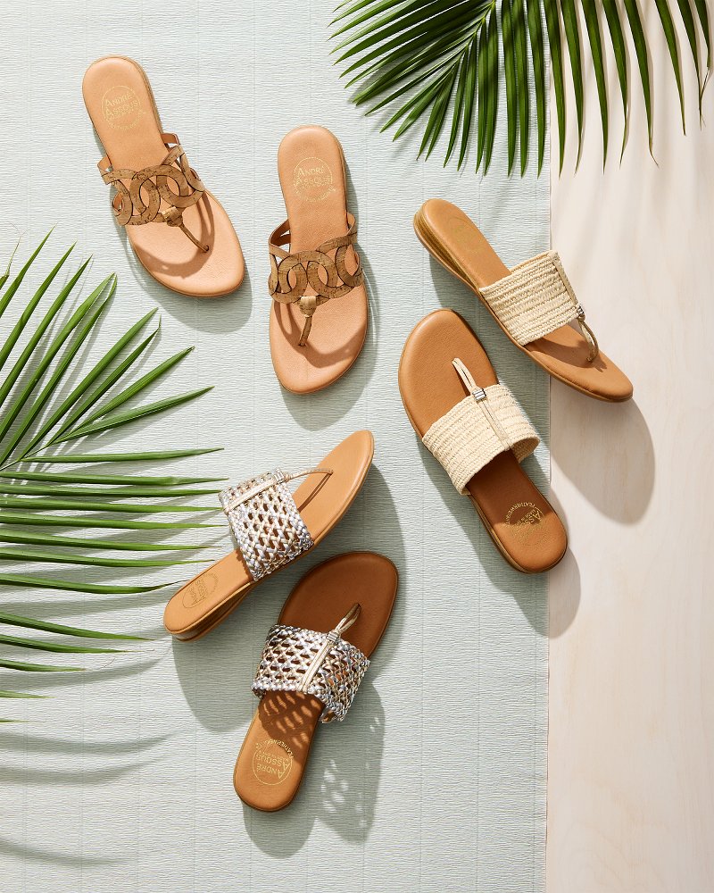 Tommy Bahama | André Assous Nice Featherweights™ Metallic Sandals / Metallic
