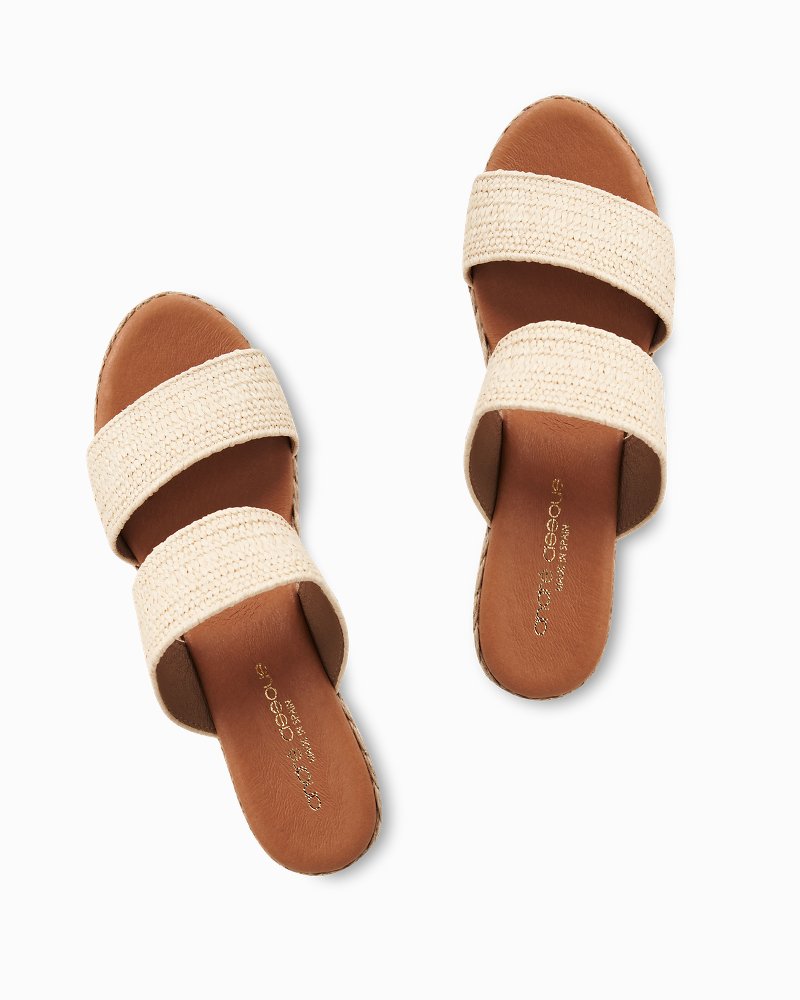 Tommy Bahama | André Assous Nori Espadrille Wedge Sandals / Natural