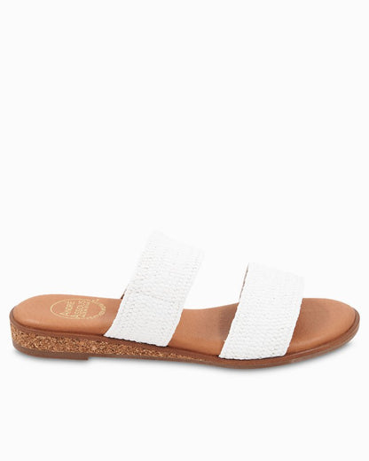 Tommy Bahama | André Assous Galia Stretch Raffia Sandals / White