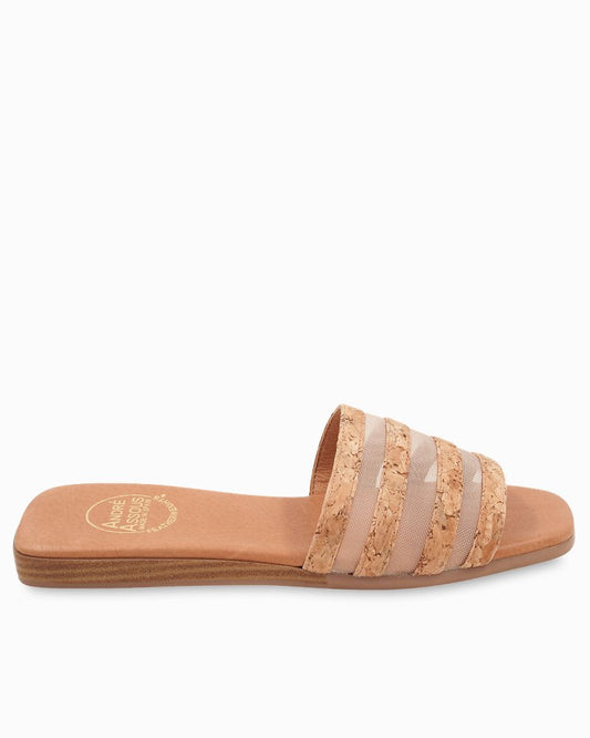 Tommy Bahama | André Assous Kaila Cork & Mesh Sandals / Natural
