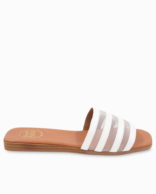 Tommy Bahama | André Assous Kaila Nappa Leather & Mesh Sandals / White