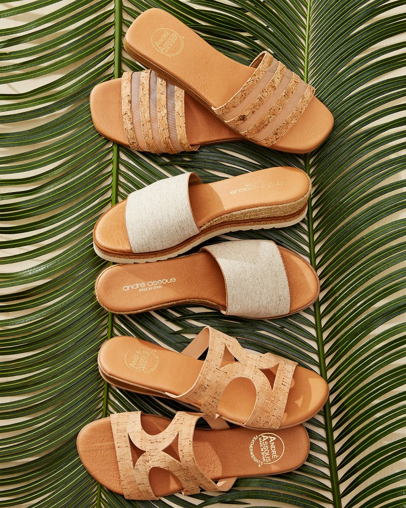 Tommy Bahama | André Assous Nailea Cork Sandals / Natural
