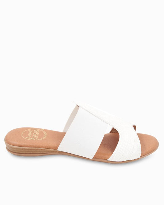 Tommy Bahama | André Assous Noor Raffia Stretch Sandals / White