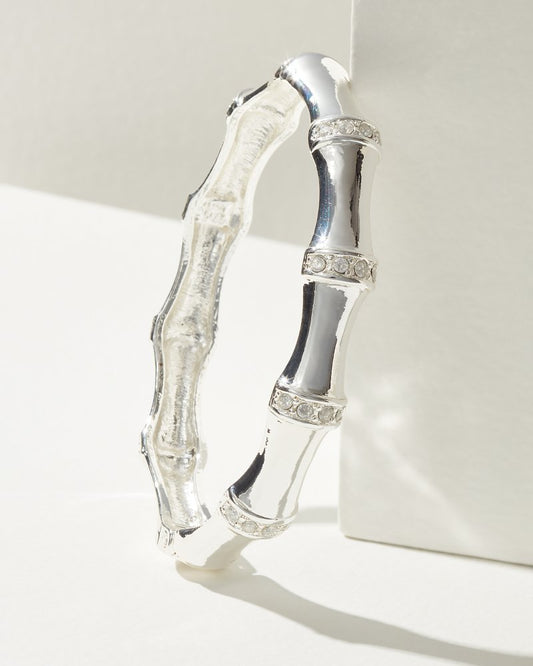 Tommy Bahama | Island Essence Bamboo Bangle Bracelet / Silver