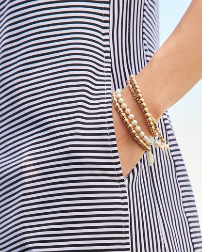 Tommy Bahama | Kihei Collection Stretch Charm Bracelet Set / Gold