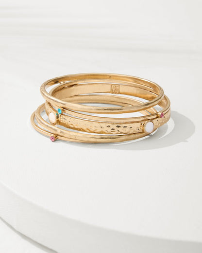 Tommy Bahama | Tidal Treasure Shell Bracelet Set / Gold