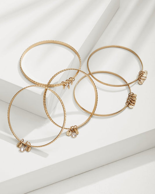 Tommy Bahama | Seaside Charm Bangle Bracelet Set / Gold