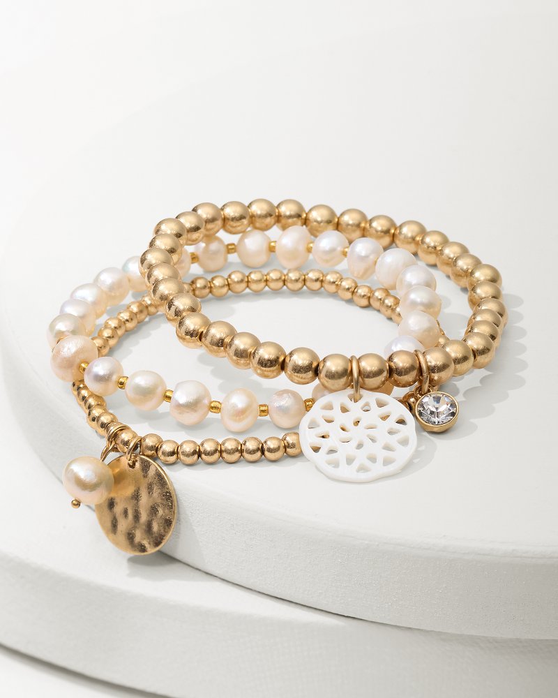 Tommy Bahama | Madeira Charm Stretch Bracelet Set / Gold