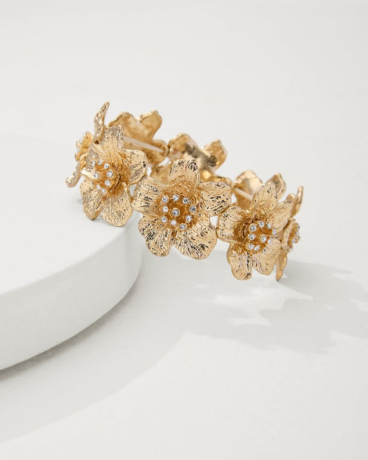 Tommy Bahama | Tidal Treasure Floral Stretch Bracelet / Gold
