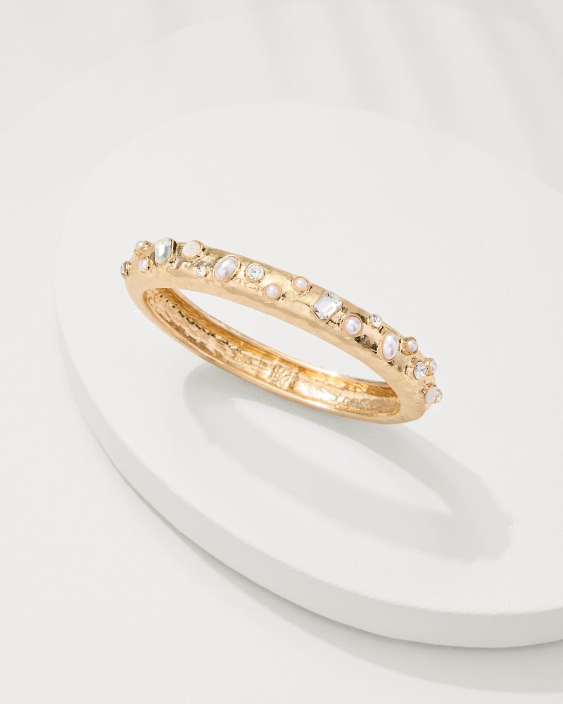 Tommy Bahama | Tidal Treasure Mother of Pearl and Stone Bangle / Gold