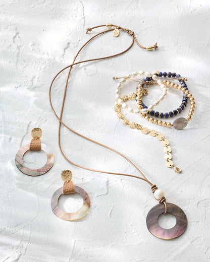 Tommy Bahama | Indigo Shore Mixed Materials Bracelet Set / Gold