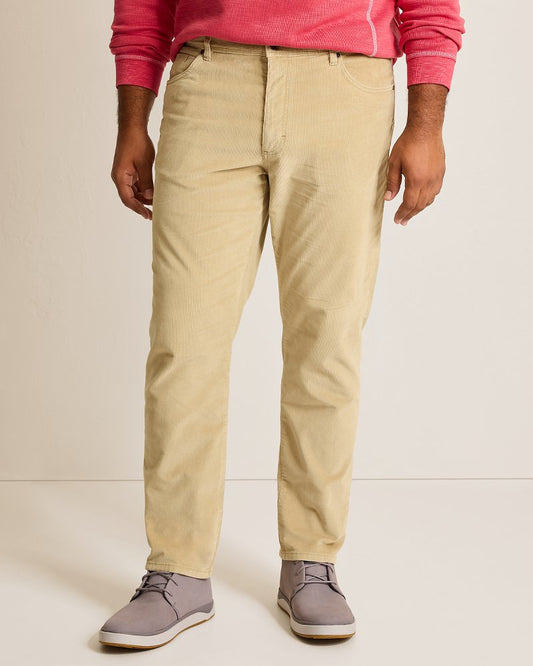Tommy Bahama | Big & Tall Sea Coast Corduroy 5-Pocket Pants / Stone Khaki