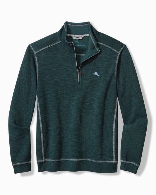 Tommy Bahama | Big & Tall Tobago Bay Half-Zip Sweatshirt / Dark Channel Blue