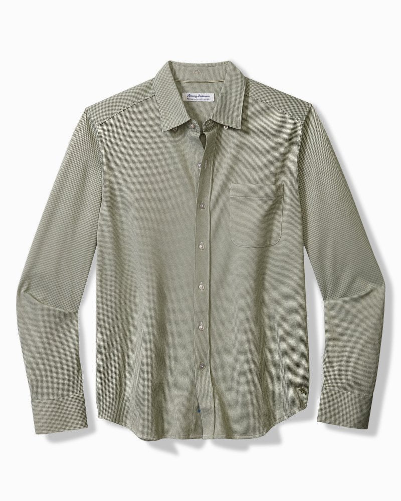 Tommy Bahama | Big & Tall San Lucio Knit Stretch Shirt / Dark Fern