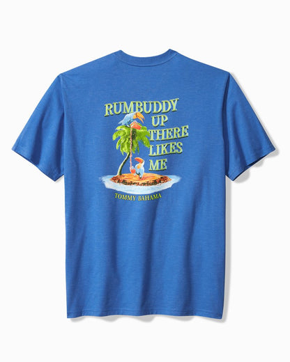 Tommy Bahama | Big & Tall Rumbuddy Up There Likes Me Graphic T-Shirt / Palace Blue Hthr