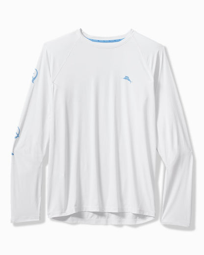 Tommy Bahama | Big & Tall Chill Time Surf IslandZone® Rash Guard / White