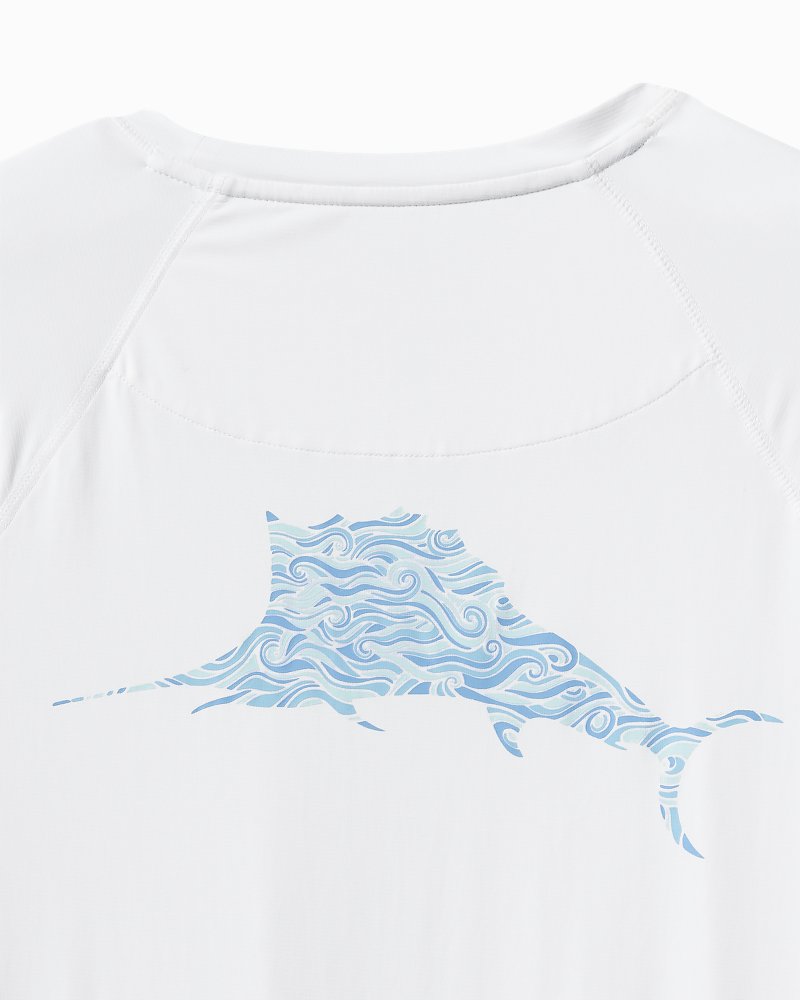 Tommy Bahama | Big & Tall Chill Time Surf IslandZone® Rash Guard / White