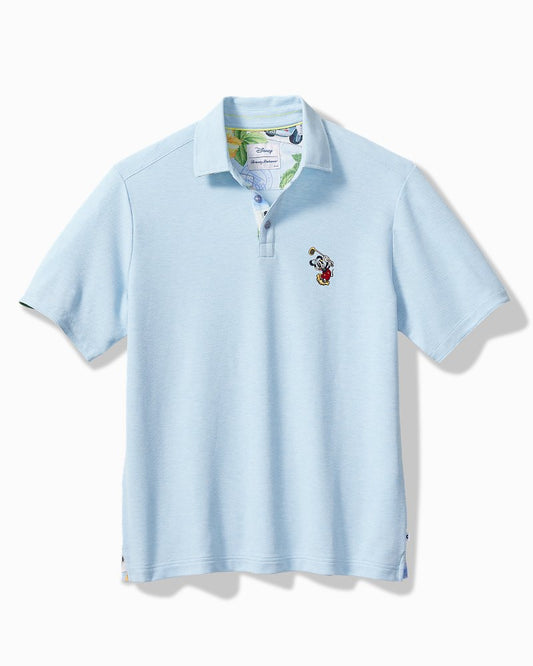 Tommy Bahama | Big & Tall Disney Postcard to Paradise Five O'Clock Polo / Light Sky Hthr